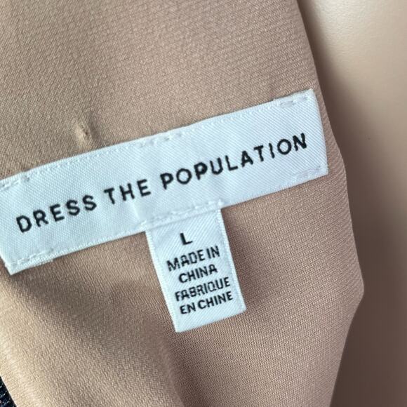 Dress the Population Zoe Sequin Blue Purple Sheath Mini Party Formal Dress - Picture 12 of 15